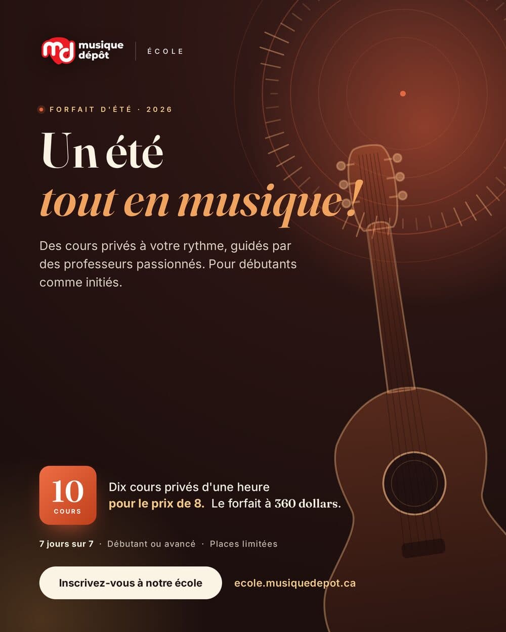 Offre d’été — Un été tout en musique